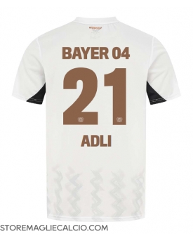 Bayer Leverkusen Amine Adli #21 Maglia Gara Trasferta Repliche 2024-25